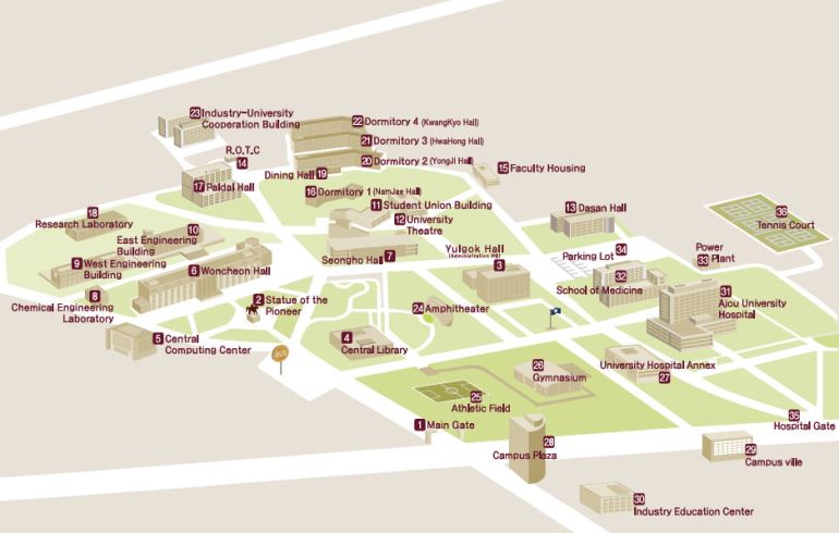 ajou_university_campus_map